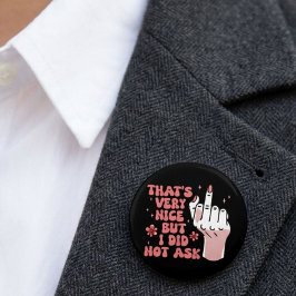 Sarcastic Feminist Button