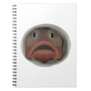Sarcastic Fringehead - Fish Head Notebook Notizblock