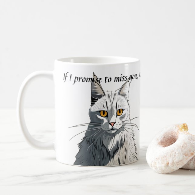 Sarcastic Funny Cat Kaffee oder Tee Tasse Fun Gesc (Mit Donut)