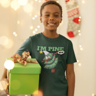 Sarcastic Funny Dabbing Weihnachtsbaum "I m Pine B T-Shirt