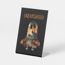 Sarcastic Ghost Halloween Spaß Sockelschild