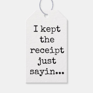 Sarcastic Gift Tags, Funny Present Tag Geschenkanhänger