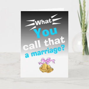 Sarcastic glücklicher Hochzeitstag Karte
