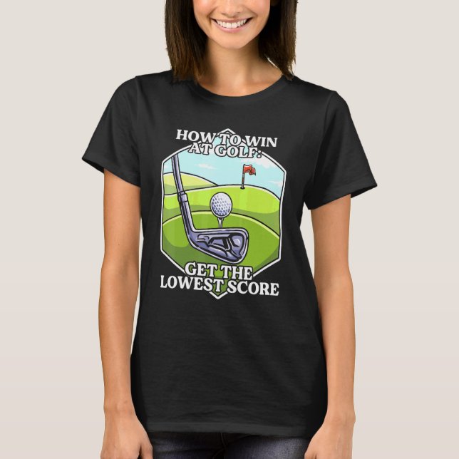 Sarcastic Golf Inspiriert Golf Sarcasm Verwandter  T-Shirt (Vorderseite)