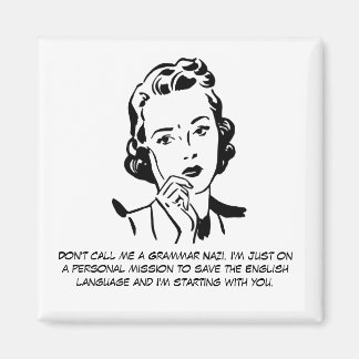Sarcastic Grammar Nazi Magnet
