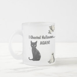 Sarcastic Halloween Cat Ghost Mattglastasse