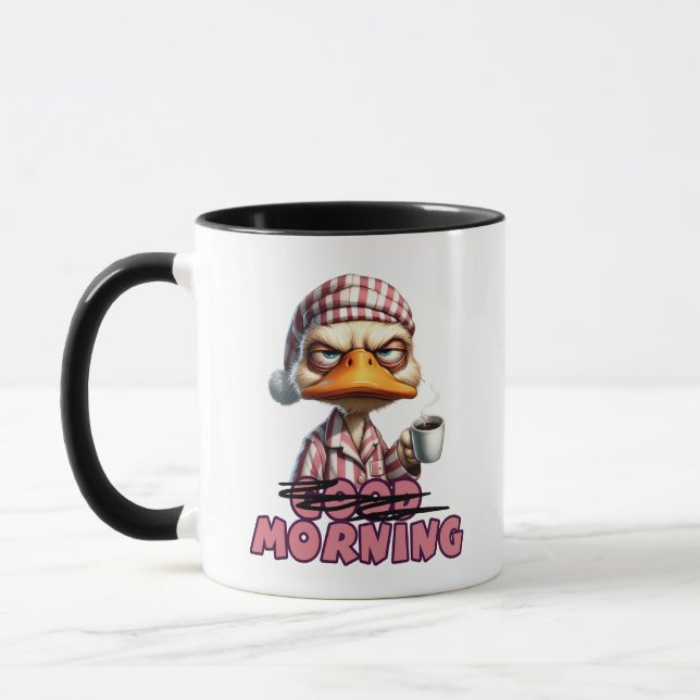 Sarcastic Hate Mornings Duck Tasse (Links)