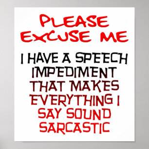 Sarcastic Hemmnis Funny Poster