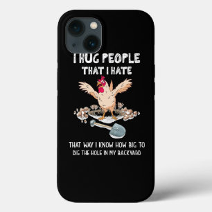 Sarcastic Introvert Crazy Hühnchen ich umarmen Men Case-Mate iPhone Hülle