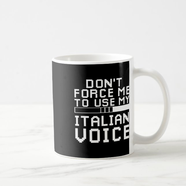 Sarcastic Italian Gamer Italian Sarcasm Gaming  Kaffeetasse (Rechts)