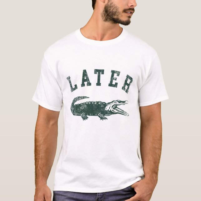 Sarcastic LATER Funny Women Novelty T-Shirt (Vorderseite)