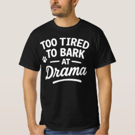 Sarcastic Lazy Dog Chill Mood Art T-Shirt