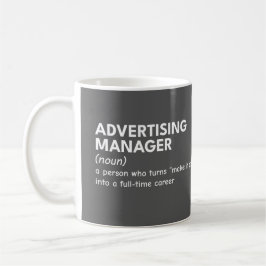 Sarcastic Marketing Manager Spaß Kaffeetasse