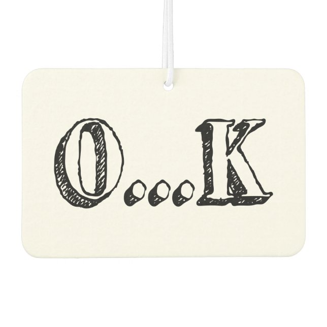 Sarcastic OK Autolufterfrischer (Vorderseite)