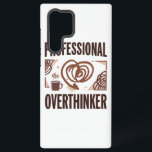 Sarcastic Overthinker with Coffee and Chaos Samsung Galaxy Hülle<br><div class="desc">For those who have turned overanalyzing into a professional art form, this one's for you. This funny and relatable "Professional Overthinker" graphic perfectly captures the vibe of a beautifully chaotic mind, complete with energetic scribbles and a much-needed cup of coffee. It's a humorous badge of honor for anyone who's an...</div>
