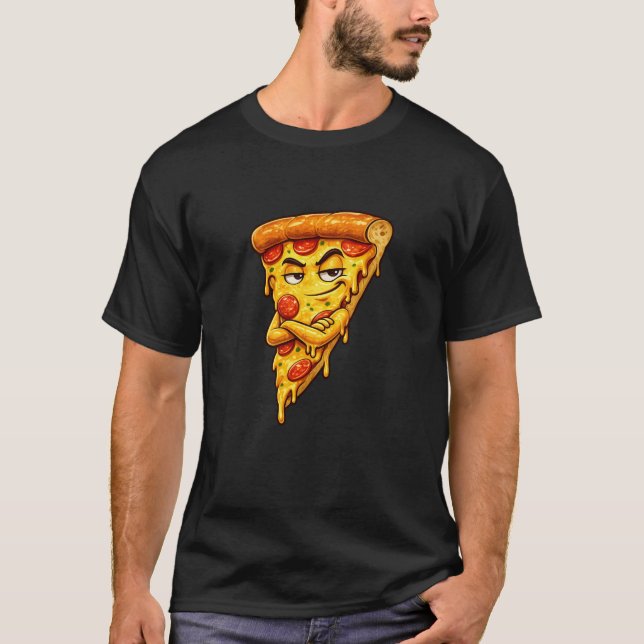 Sarcastic Pizza Slice Graphic T-Shirt (Vorderseite)