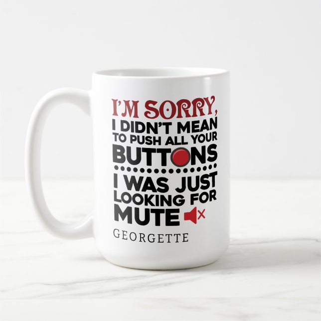 Sarcastic Quote Boss Renten Party Personalisiert Kaffeetasse (Links)