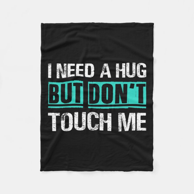 Sarcastic Quotes And Introverts Men Women Tees. I  Fleecedecke (Vorderseite)