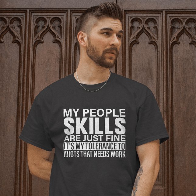 Sarcastic Skills T-Shirt - Toleranz Spaß (Von Creator hochgeladen)