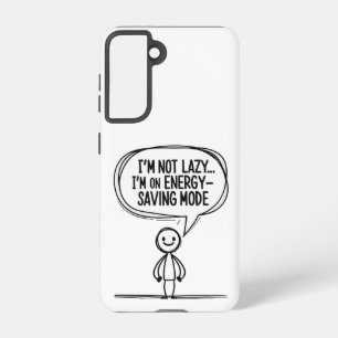 Sarcastic Strichmännchen Zitat - Energie Rettend Samsung Galaxy Hülle
