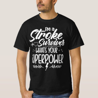 Sarcastic Stroke Survivor Funny Sprichwort T-Shirt