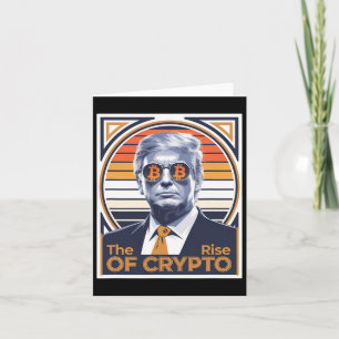 Sarcastic Trump der Aufstieg von Crypto Bitcoin Mi Karte