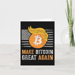 Sarcastic Trump macht Bitcoin wieder zum großen Sp Karte