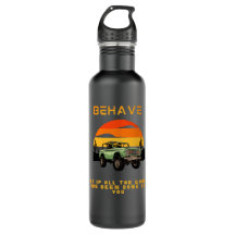 Sarcastic Typografic Stainless Water Flasche