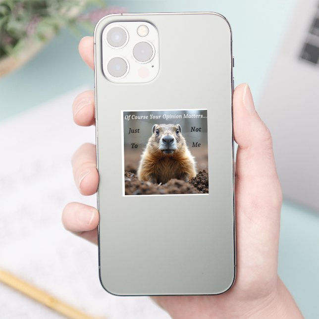 sarcastic Your opinion matters Aufkleber (Telefon)
