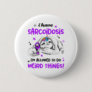 Sarcoidose Awareness Month Ribbon Geschenke Button