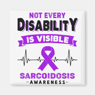 Sarcoidose Awareness Ribbon Support Geschenke Magnet