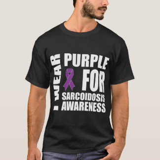 Sarcoidose Awareness Wear Lila Multifunktionsleist T-Shirt