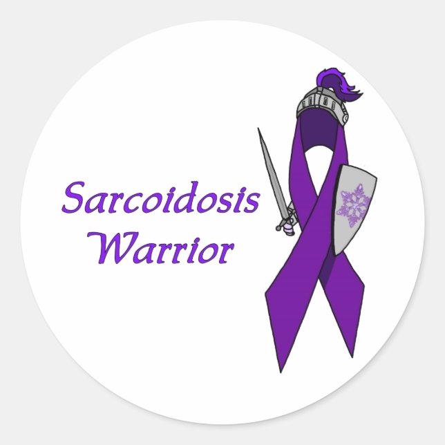Sarcoidose Warrior Sticker (Vorderseite)