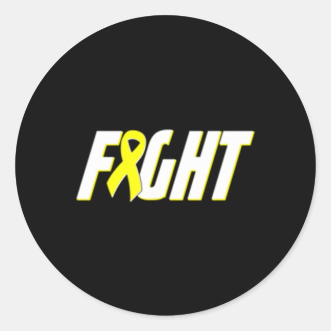 Sarcoma Awareness Bone Cancer Ribbon Runder Aufkleber (Vorderseite)