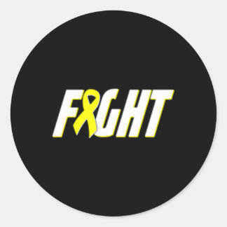 Sarcoma Awareness Bone Cancer Ribbon Runder Aufkleber