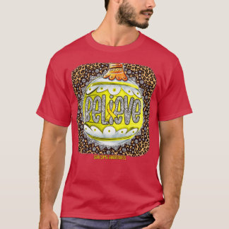 Sarcoma Awareness Glaube Ornament Leopard Taufe T-Shirt