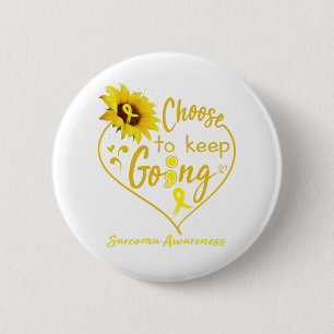 Sarcoma Awareness Month Ribbon Geschenke Button