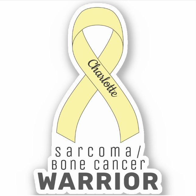 Sarcoma/Bone Cancer Vinyl Sticker (Vorderseite)