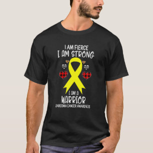 Sarcoma Cancer Awareness Ribbon I Bin Fierce stark T-Shirt