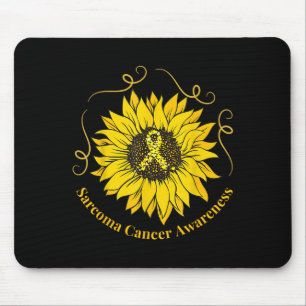 Sarcoma Cancer Awareness Sunflower Yellow Ribbon S Mousepad