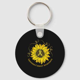Sarcoma Cancer Awareness Sunflower Yellow Ribbon S Schlüsselanhänger