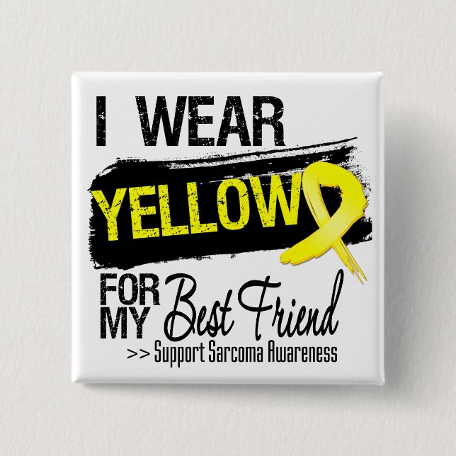 Sarcoma Ribbon für meinen besten Freund Button (Vorderseite)
