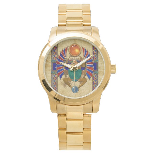 Sarcophagus 3D Ägyptisch Armbanduhr (Vorderseite)