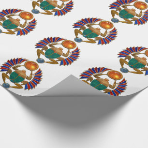 Sarcophagus 3D Ägyptische Grafik. Geschenkpapier