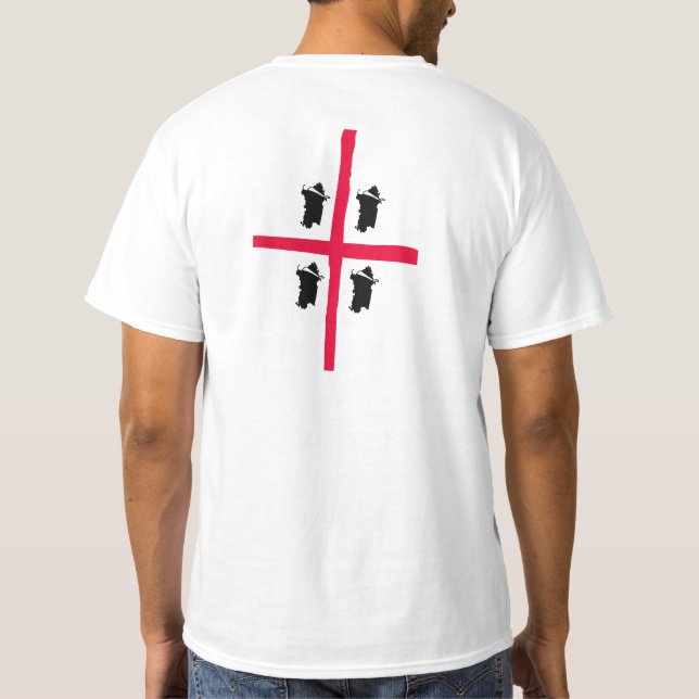 Sardegna 4 voltes - T-shirt avant/arrière (Dos)