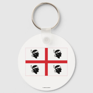 Sardegna-Flagge Schlüsselanhänger