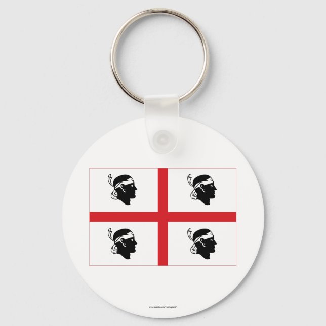 Sardegna-Flagge Schlüsselanhänger (Vorderseite)