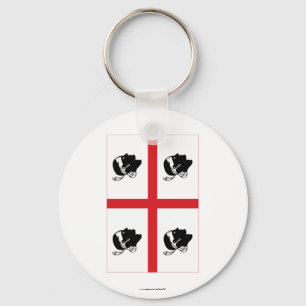 Sardegna-Flagge Schlüsselanhänger