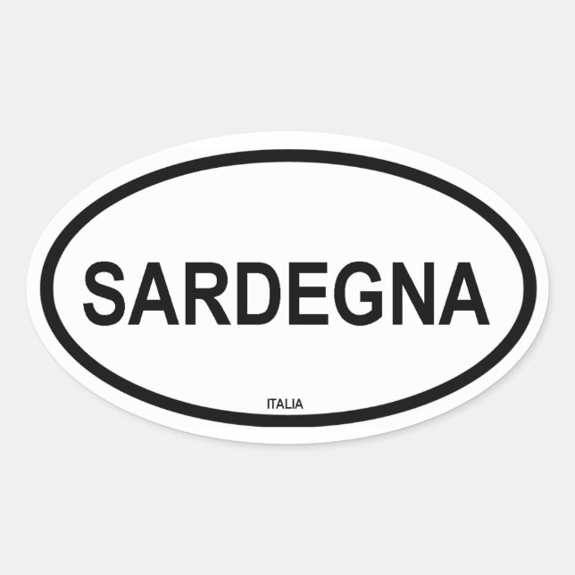 SARDEGNA OVALER AUFKLEBER (Vorderseite)