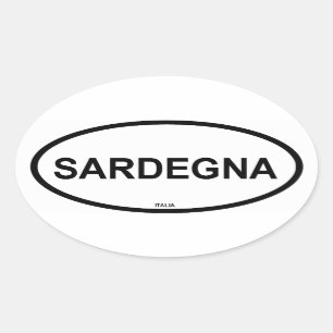 SARDEGNA OVALER AUFKLEBER